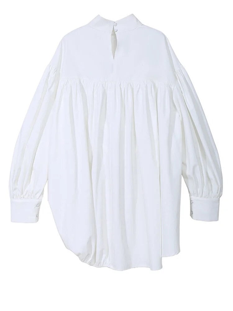 Ruched Shirt/Dress Black - The Vault by Sacha