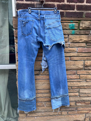 Custom Denim Two Tone Cuff - The Vault by Sacha