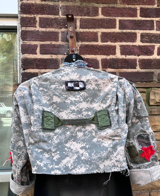 Army 3 Digital Frayed Jacket