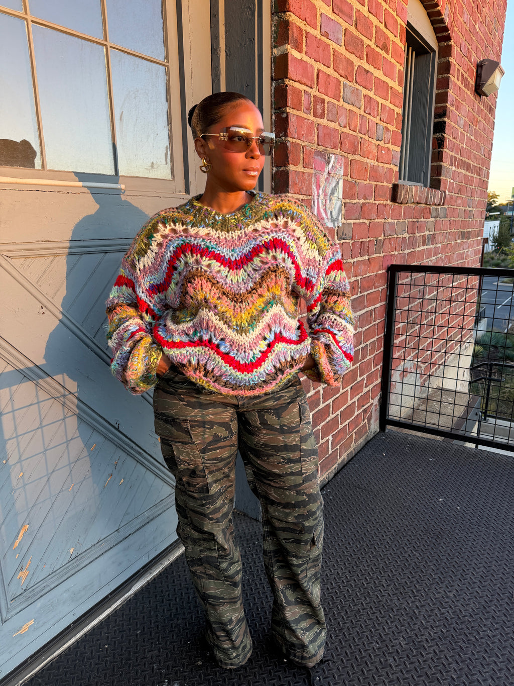 Kaleidoscope Couture Knit Sweater