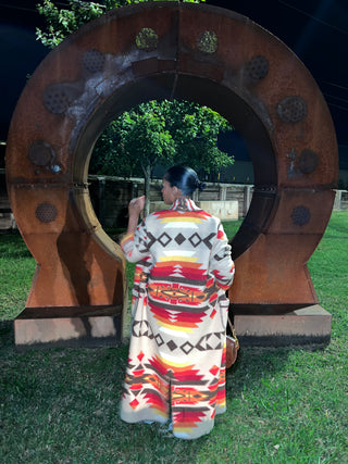 Desert Sunset Aztec Duster-Preorder until fabric sells out - The Vault by Sacha