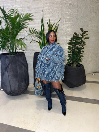 Distressed Denim Shirt - The Vault by Sacha