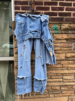 Custom Distressed Patch Chaps