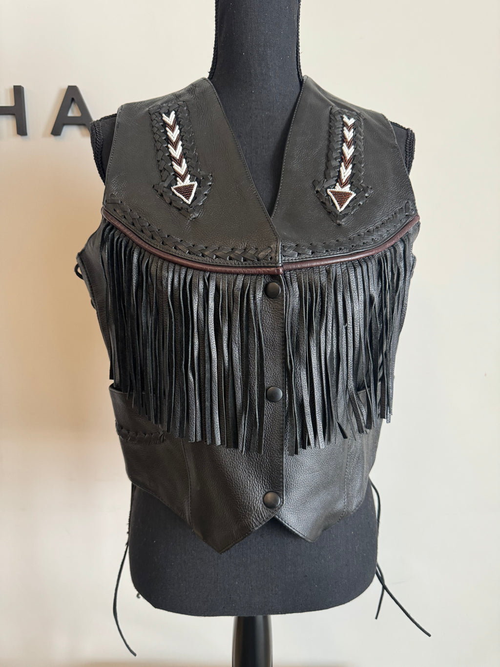 Tribes Beaded Fringe Vest - The Vault by Sacha