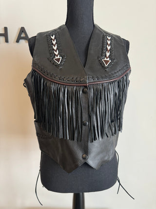 Tribes Beaded Fringe Vest - The Vault by Sacha