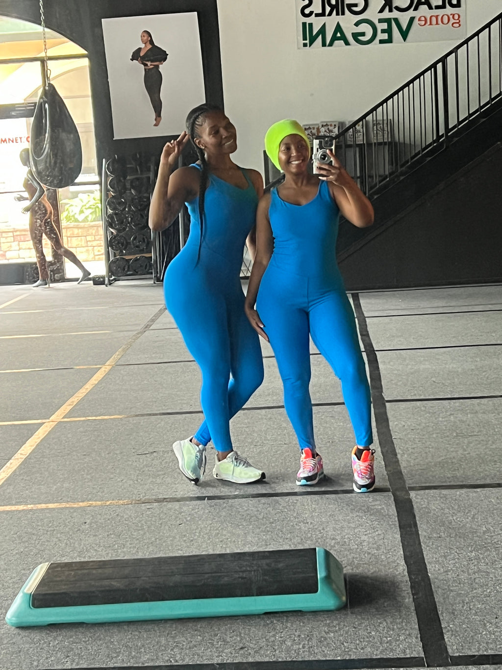 Sonic Blue Yoga Romper - The Vault by Sacha