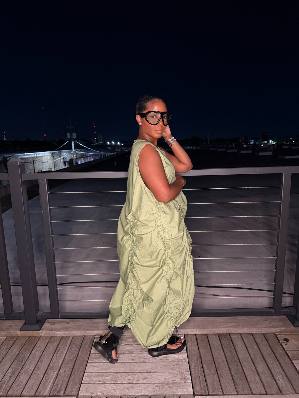 The Sage Siren Ruched Dress 6/20