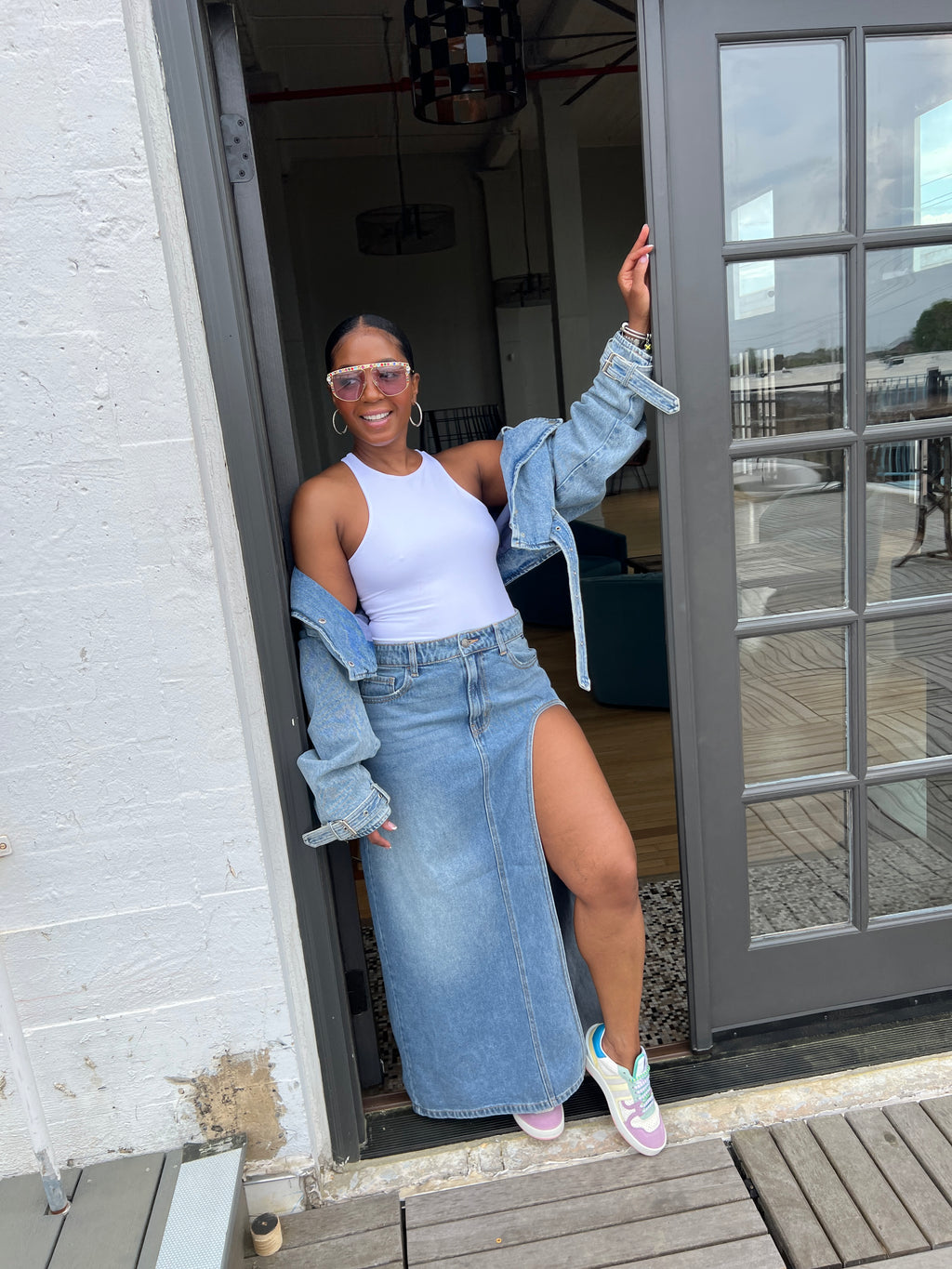 Show off Denim Skirt - The Vault by Sacha