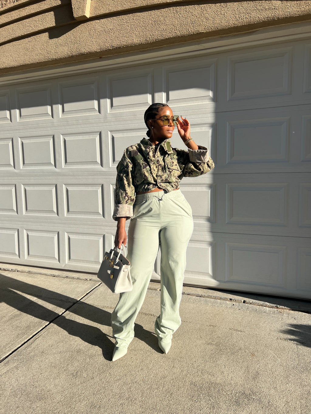 Mint Pantaboot Track Pants - The Vault by Sacha