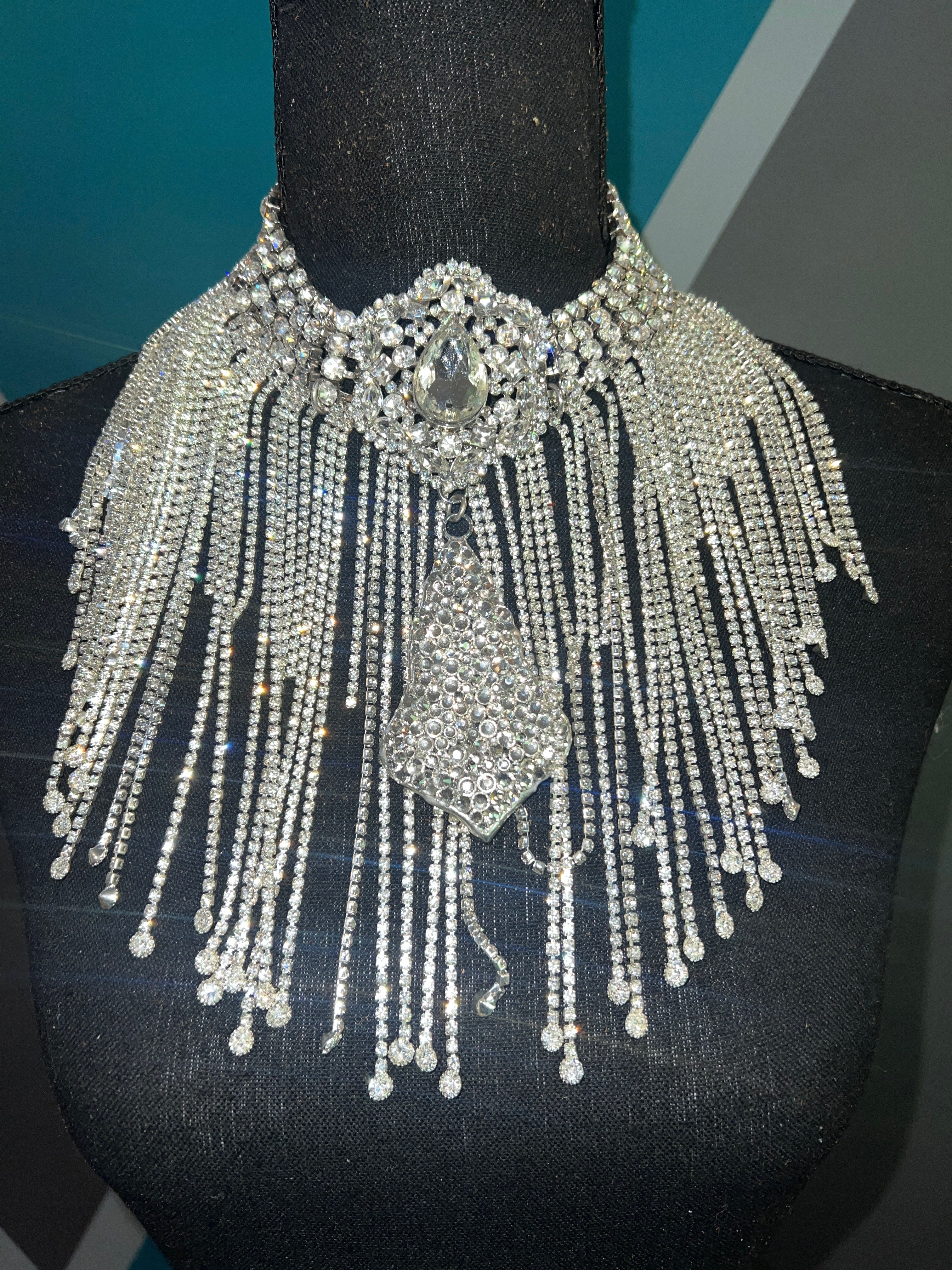 Diamonds Are Forever Fringe Necklace - The Vault by Sacha