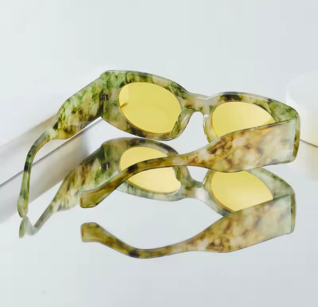 Golden Marble Sunglasses