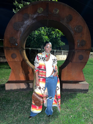 Desert Sunset Aztec Duster-Preorder until fabric sells out - The Vault by Sacha