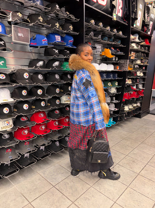 Red Fox Fur Scarf w/pockets