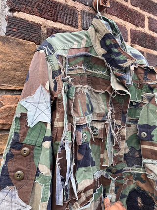 Custom Frayed 8 Camo Jacket - The Vault by Sacha