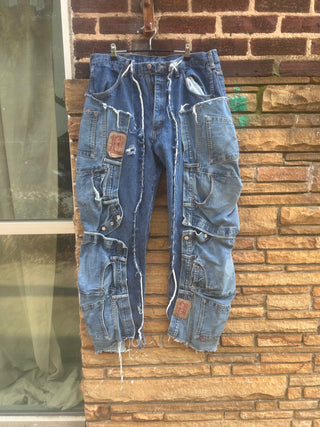 Custom Light Dark Levi’s Chaps
