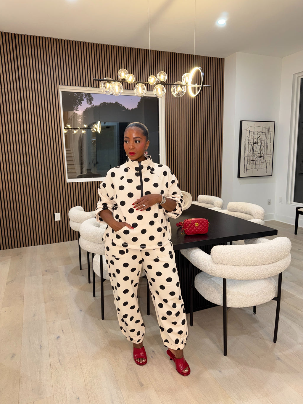 The Dotty About You Pullover & Jogger Set
