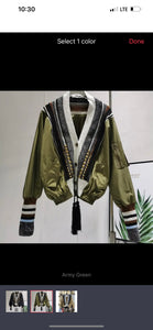 Embellished Knit Cardigan bomber￼