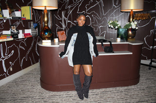 Mixed Media Sweater w. Denim - The Vault by Sacha