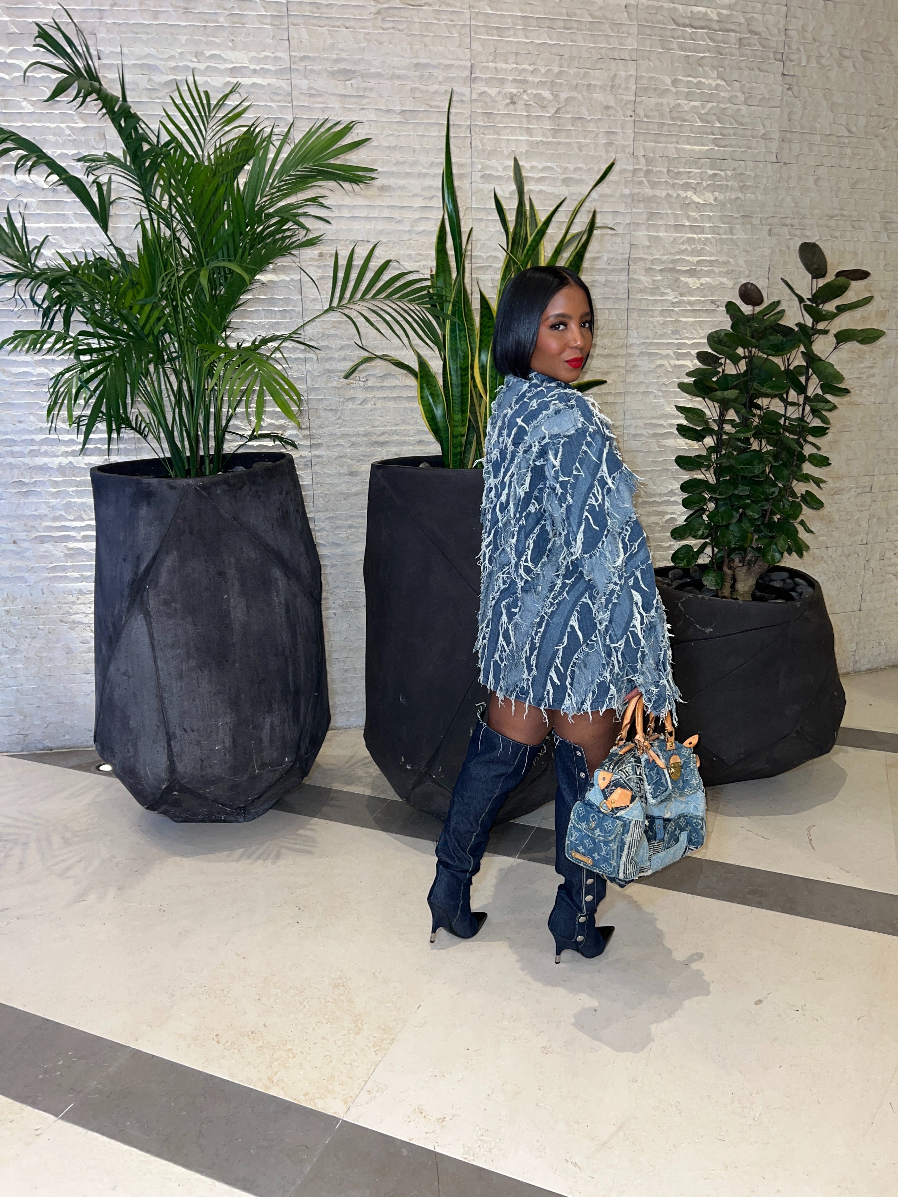 Distressed Denim Shirt - The Vault by Sacha