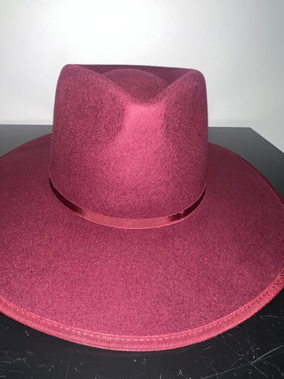 Maroon To The Moon Brim Fedora