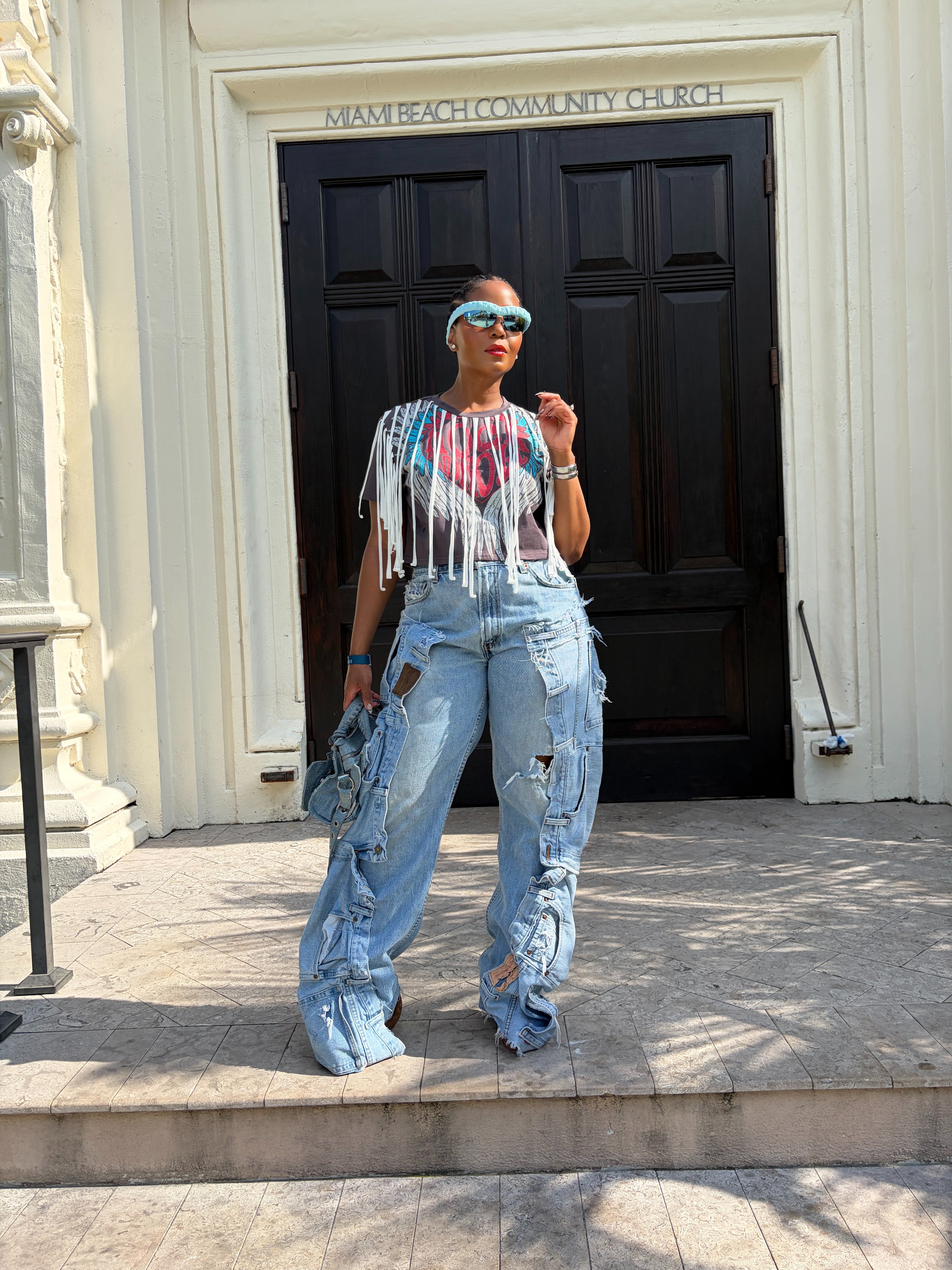 Rebel Wings Fringe Tee - The Vault by Sacha