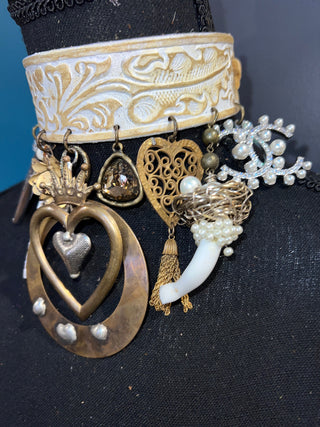 Queen of Hearts Circle Handmade Choker