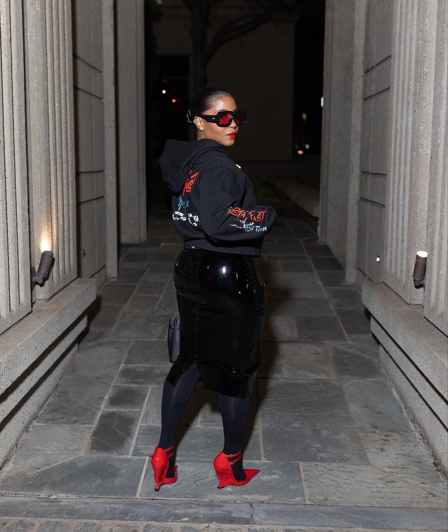 Patent High Waist Pencil Skirt - The Vault by Sacha