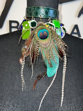 Peacock Race Handmade Choker