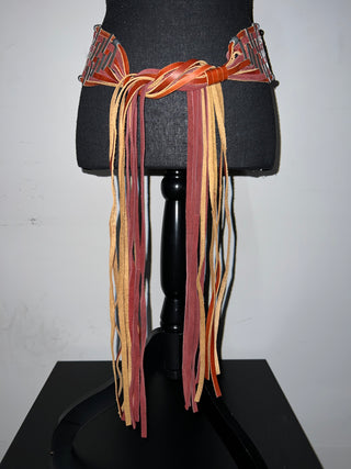 Leather and metal fringe belt - The Vault by Sacha