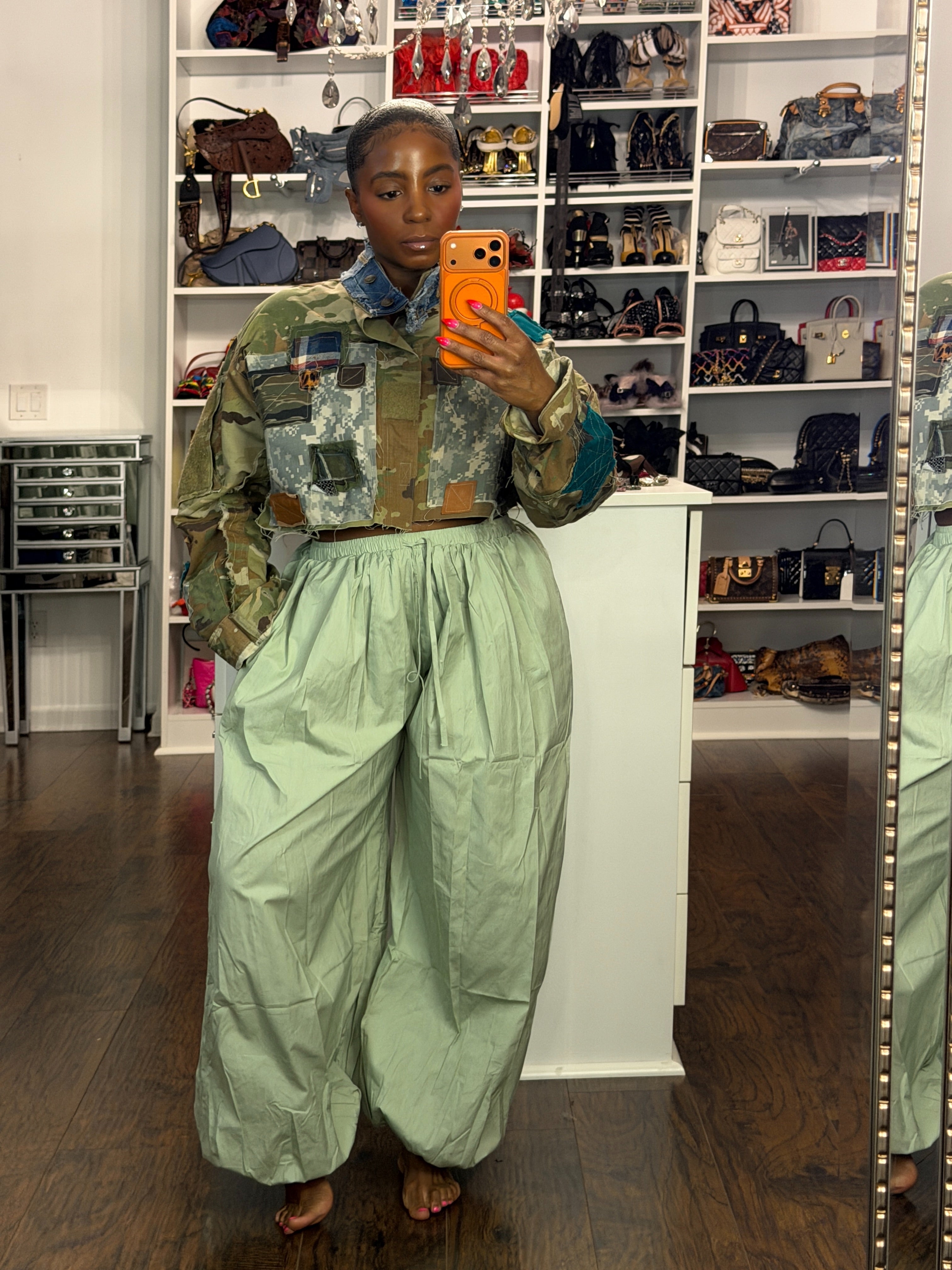 Sage Breeze Balloon Pants