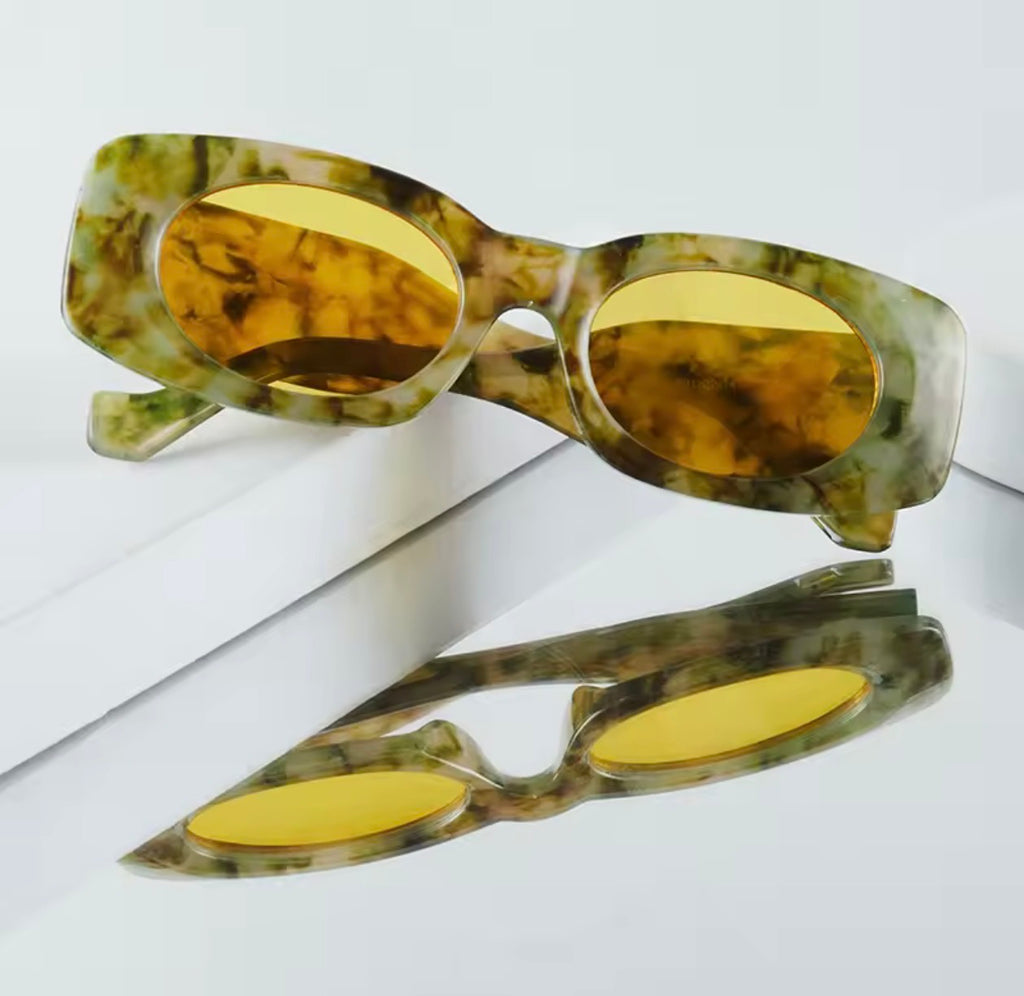 Golden Marble Sunglasses