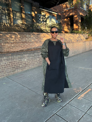 Parachute Sweatshirt Dress - The Vault by Sacha