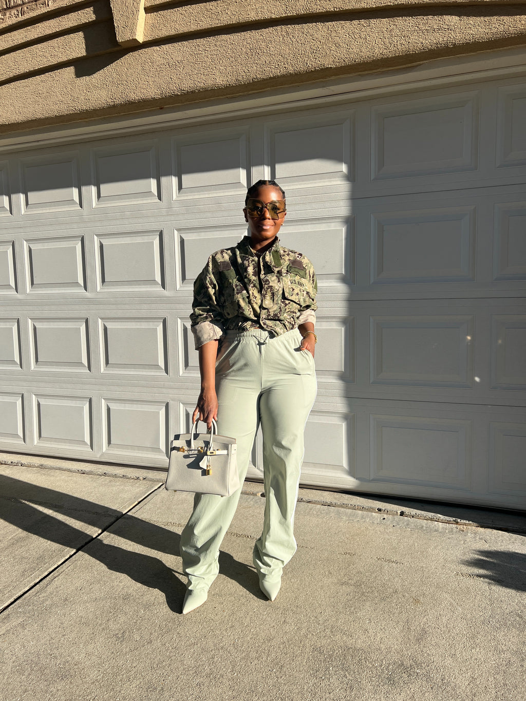 Mint Pantaboot Track Pants - The Vault by Sacha