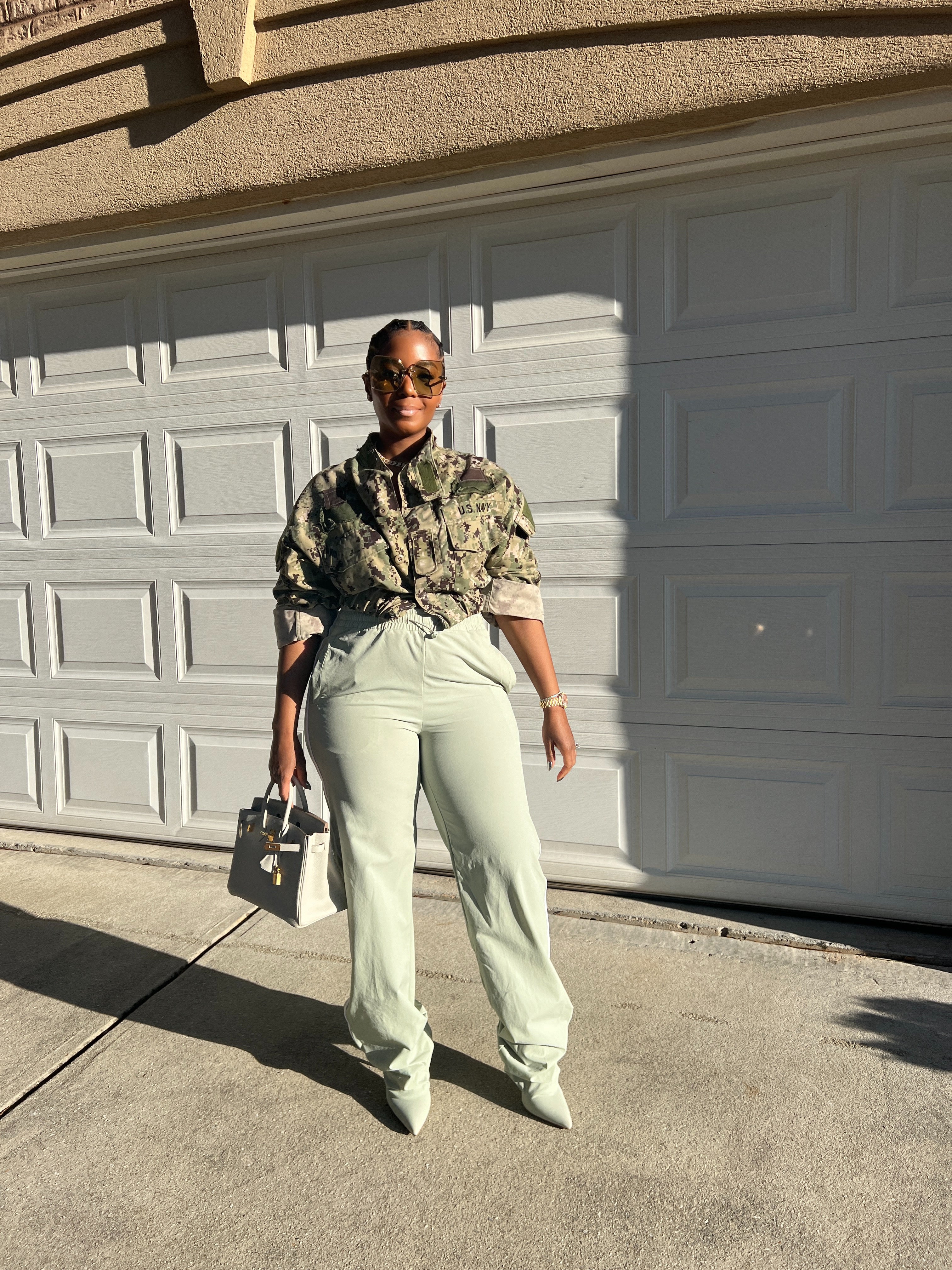 Mint Pantaboot Track Pants - The Vault by Sacha