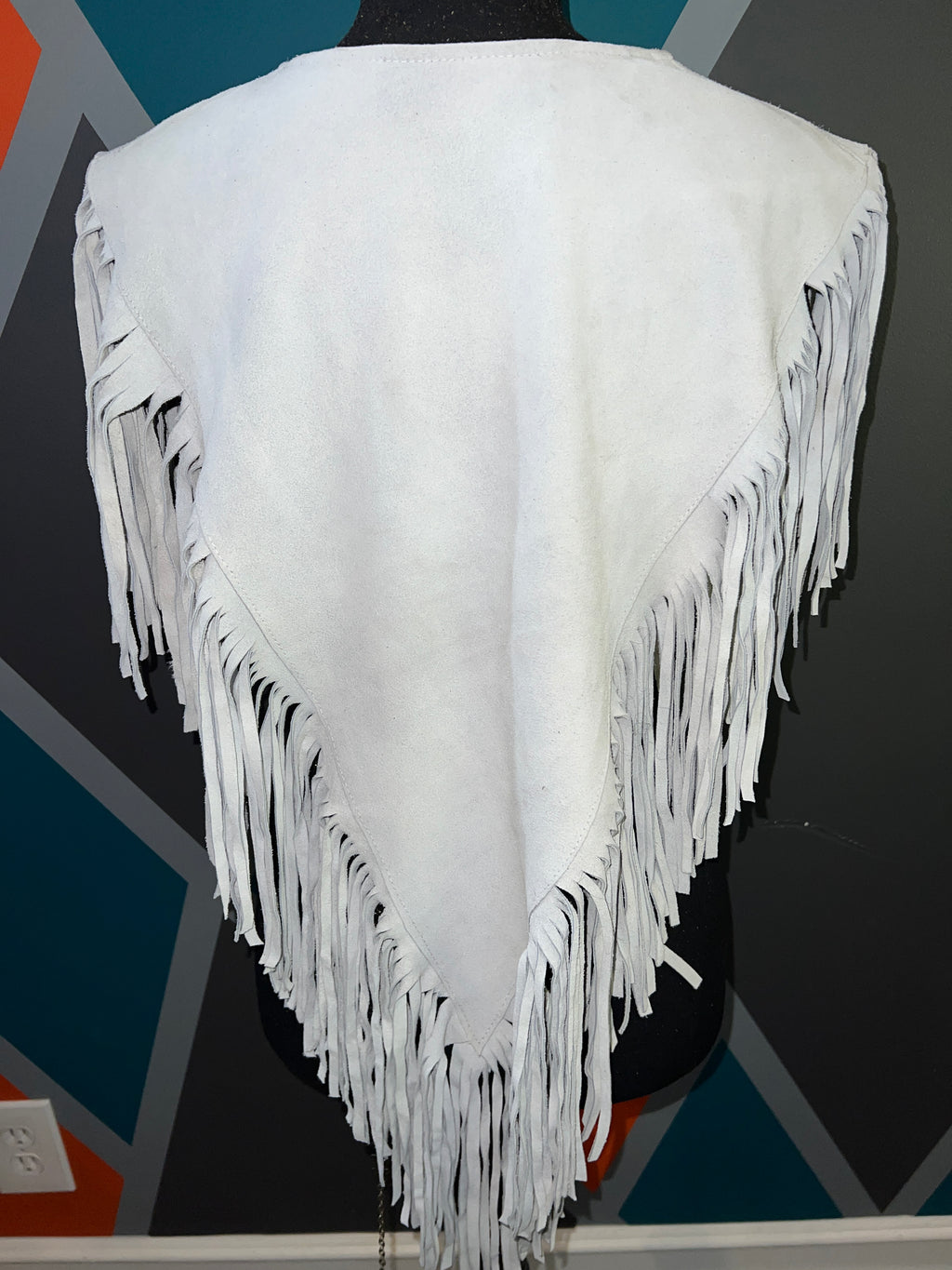 Suede beaded Poncho -Preorder - The Vault by Sacha