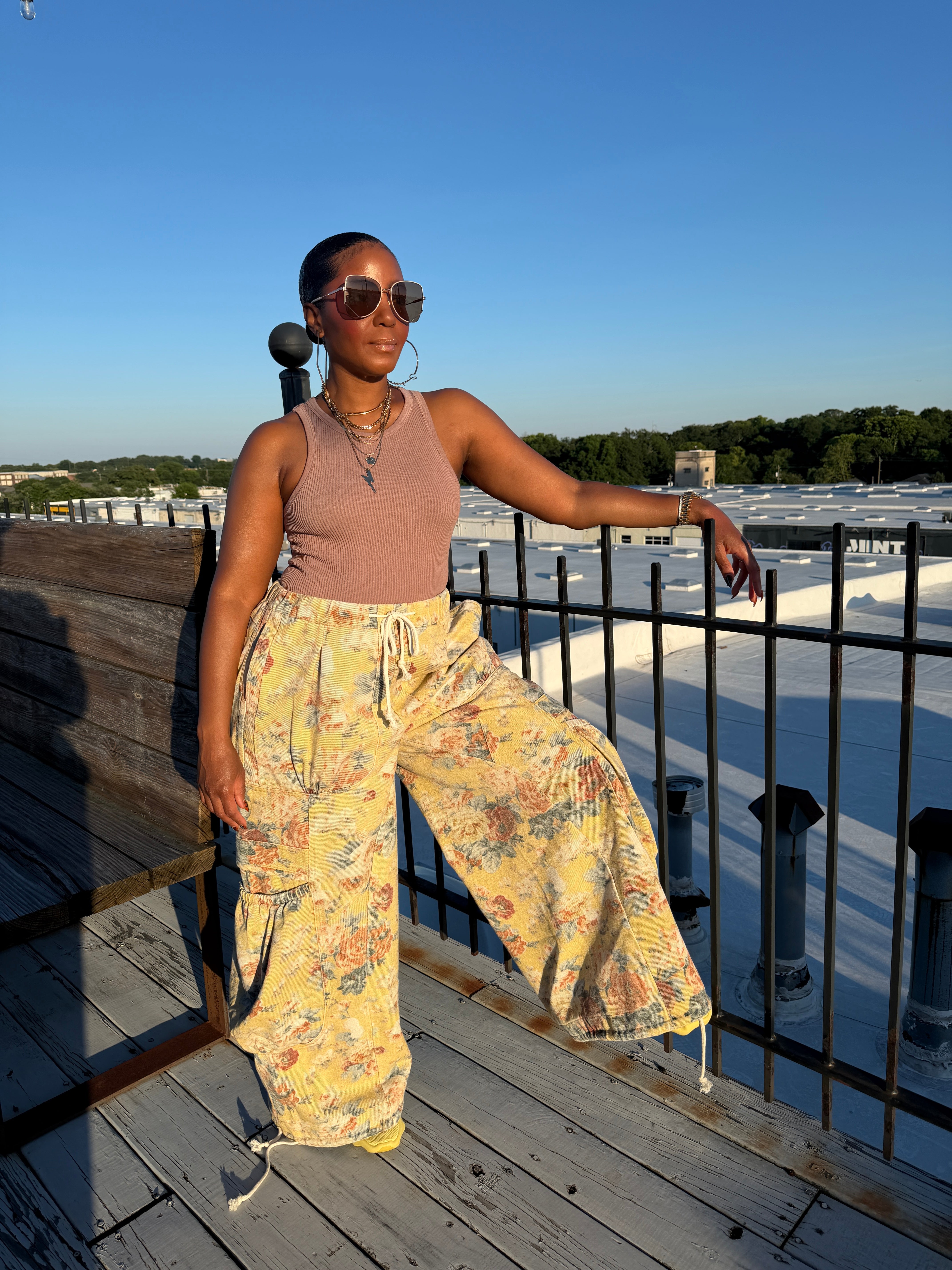Sunset Bloom Cargo Pants – The Vault by Sacha