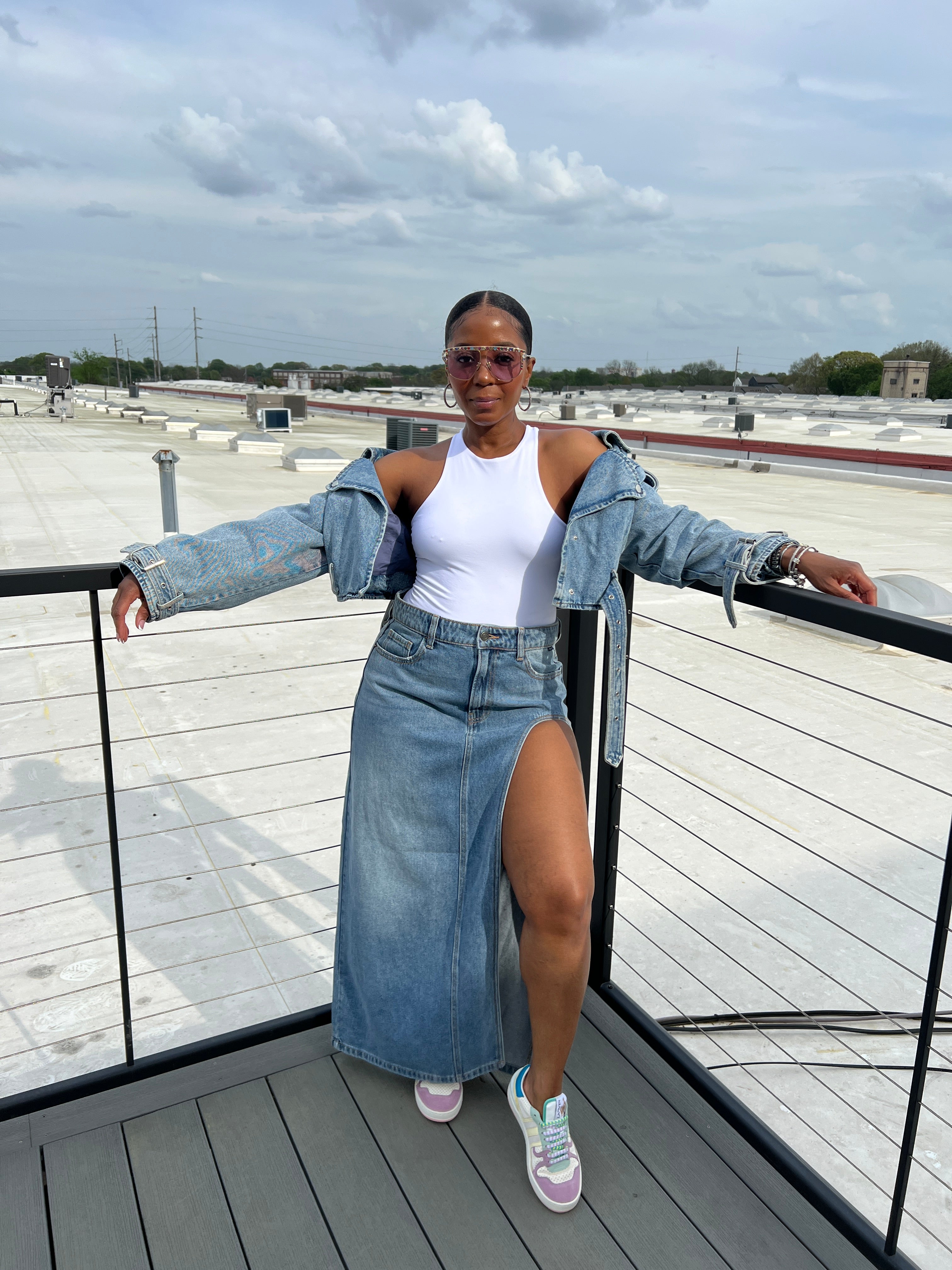 Show off Denim Skirt - The Vault by Sacha