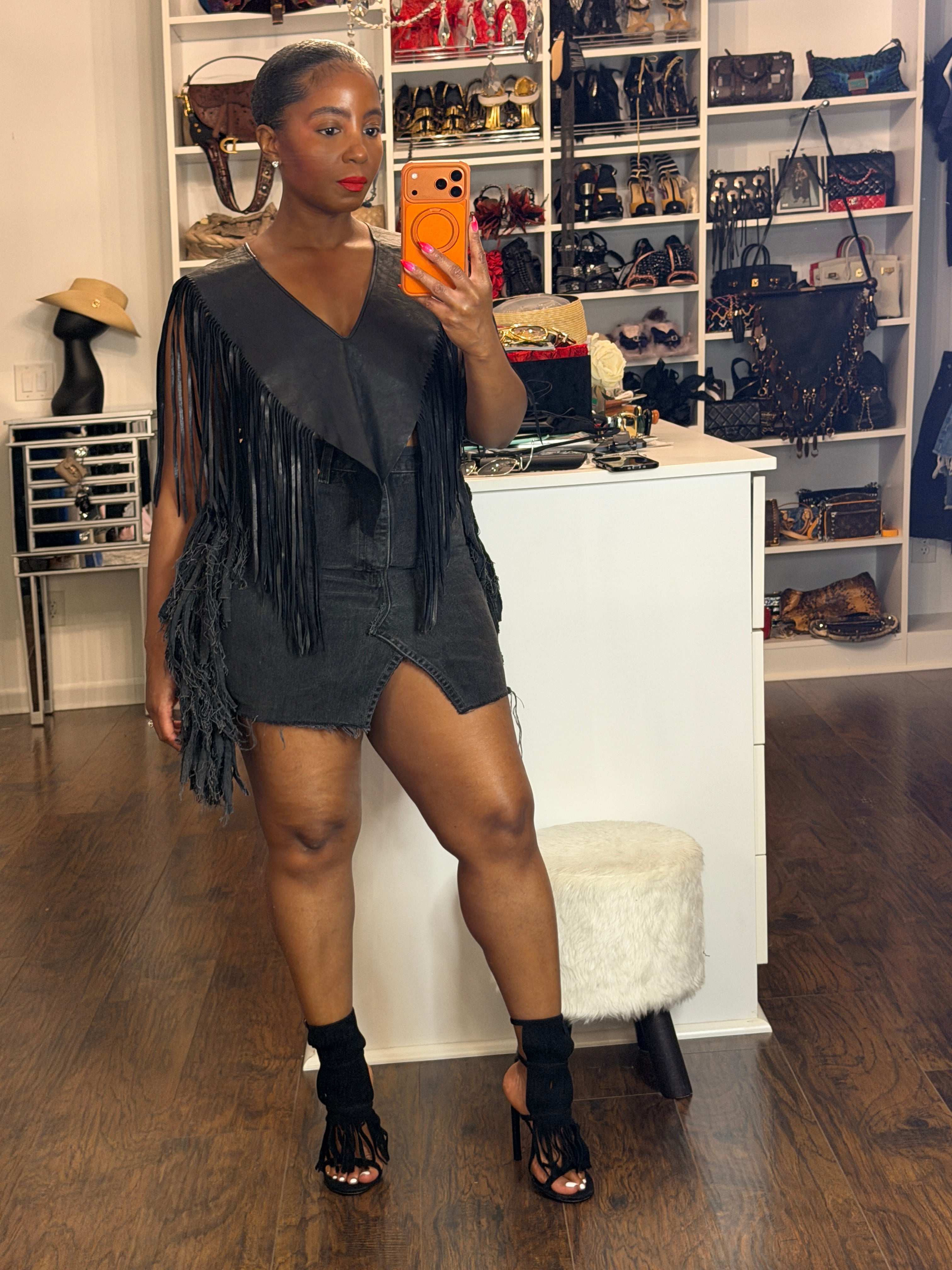 Midnight Fringe Bohemian Capelet