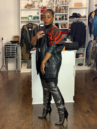 Chrome Hearts Leather & Suede Jacket
