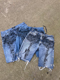 Custom painted lace garter shorts - The Vault by Sacha