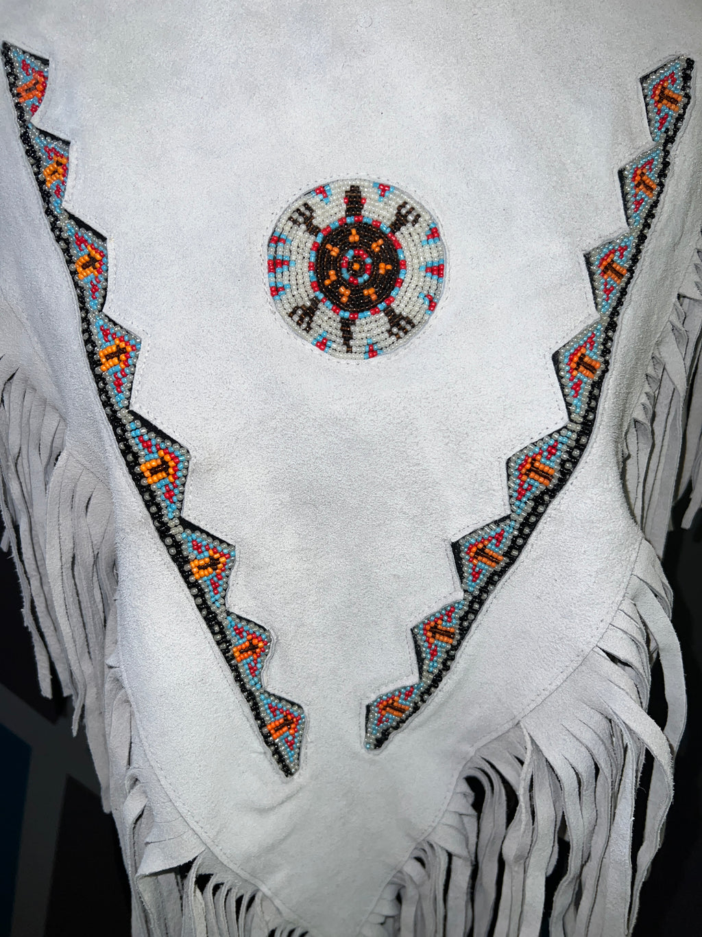 Suede beaded Poncho -Preorder - The Vault by Sacha