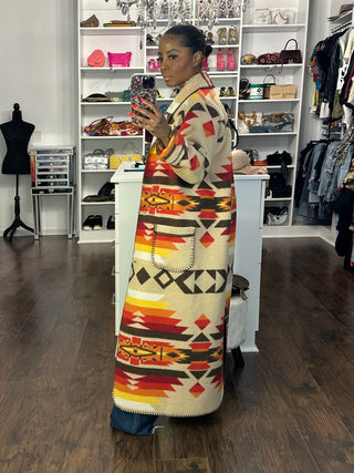 Desert Sunset Aztec Duster-Preorder until fabric sells out - The Vault by Sacha