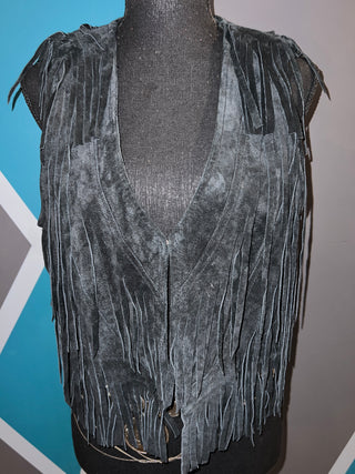 Fringe Suede Vest - The Vault by Sacha