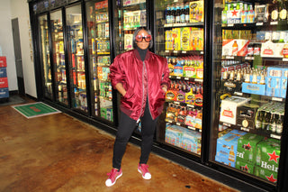 Maroon Bomber flight jacket - The Vault by Sacha