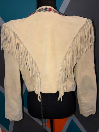 Aztec Fringe Suede Leather Jacket