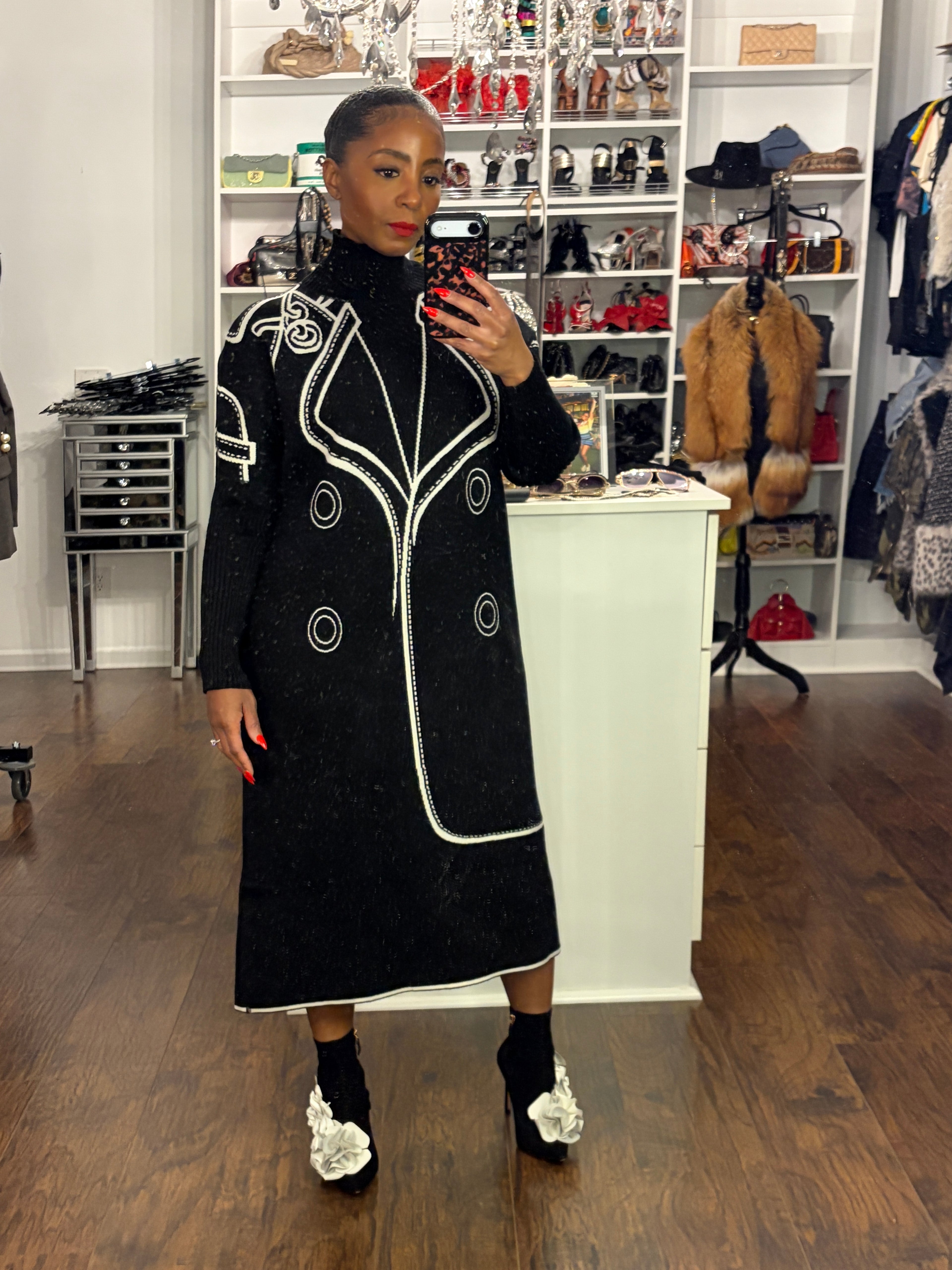 Outline Premium Knit Dress - The Vault by Sacha