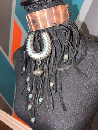 Turquoise Horseshoe Handmade Choker - The Vault by Sacha