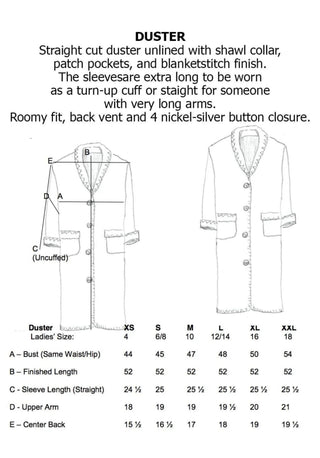 Runway Warrior Aztec Duster 10/30