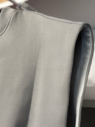 Platinum Pleated Vest - The Vault by Sacha