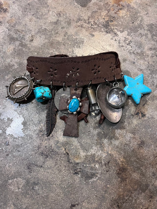 Sail to the Stars Handmade Leather Bracelet